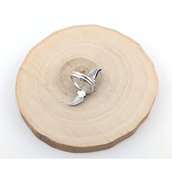 Handmade Navajo Turquoise Ring Sterling Silver Native American Jewelry Sz 8.25** - Picture 8 of 8